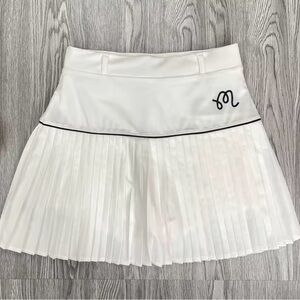 White Pleated Tennis Skirt